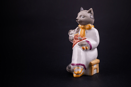 Скульптура Кошка-нянька, рисунок Баю-бай, арт 62.21784.00.1