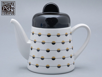 Чайник форма Колокол рисунок Балтийский берег 1, арт. 80.45185.00.1