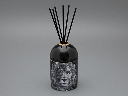 Аромадиффузор в подарочной упаковке, форма Тор, рисунок Тотем Лев, Аромат Северное сияние, арт 81.33435.00.1