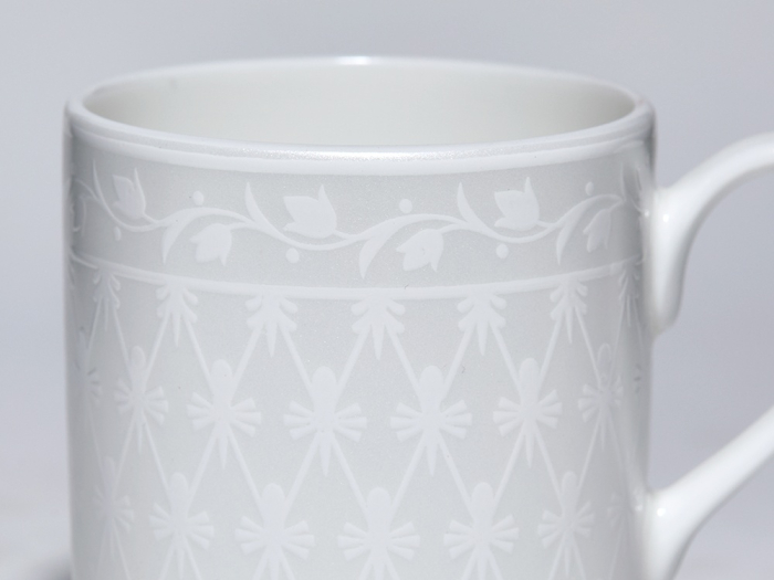 Чашка с блюдцем 130 мл, форма Идиллия, рисунок Жемчужная сетка, арт. 81.34972.00.1, 