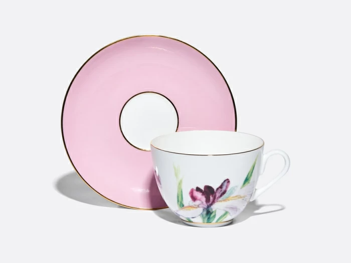 Чашка с блюдцем L’Art des Fleurs (Искусство цветов) в подарочной упаковке, форма Весенняя 2, рисунок Роузи, арт 81.33402.00.1, 