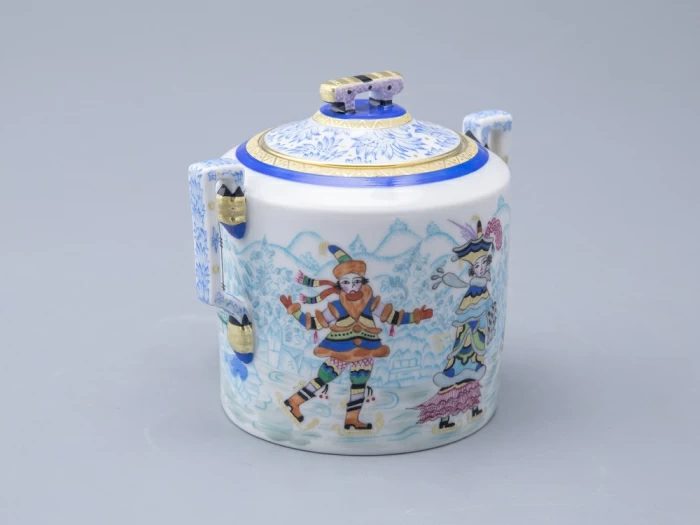 Сахарница, форма Гербовая, рисунок Зимние забавы арт. 80.07796.00.1, 