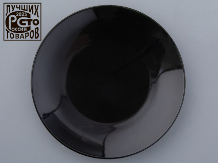 Тарелка 195 мм форма Эллипс рисунок Балтийский берег черный, арт. 80.45184.00.1, 