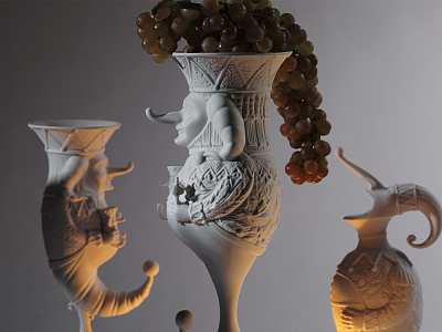 Скульптура Дионис в подарочной упаковке, рисунок Белый, арт. 81.33652.00.1