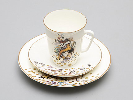 Трехпредметный комплект форма Майская рисунок "Семь нот от Миши Ленна" Соль 165 мл арт. 81.30090.00.1