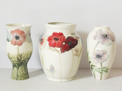 Ваза форма Фрезия, рисунок Анемоны, арт. 80.48117.00.1, 