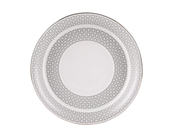 Чашка с блюдцем чайная форма Гербовая рисунок Зазеркалье. Квадраты ( мет.), арт. 81.27713.00.1, 