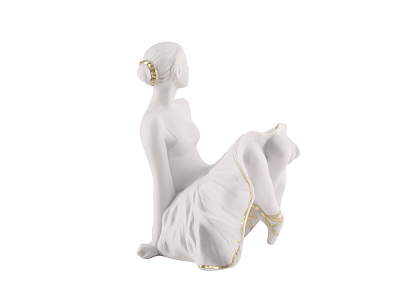 Скульптура форма В пуантах, бисквит, рисунок Антракт, арт. 82.98970.00.1