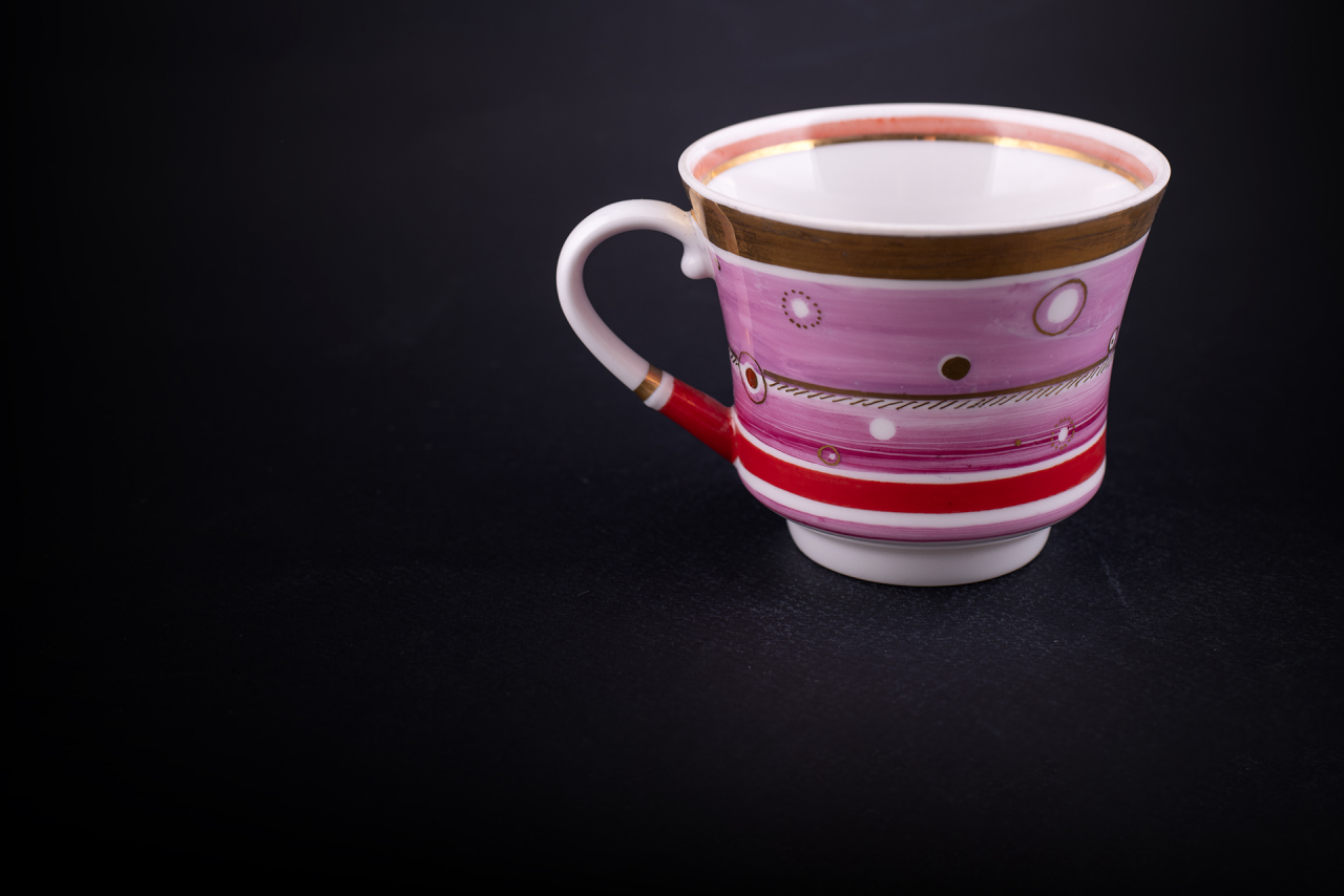 Чашка с блюдцем 220мл, Зима в розовом, форма Банкетная арт 61.21043.00.1, 