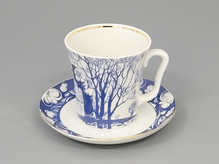 Бокал с блюдцем Ленинградский На Нерли 360 мл арт. 81.10491.00.1, 