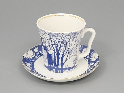 Бокал с блюдцем Ленинградский На Нерли 360 мл арт. 81.10491.00.1