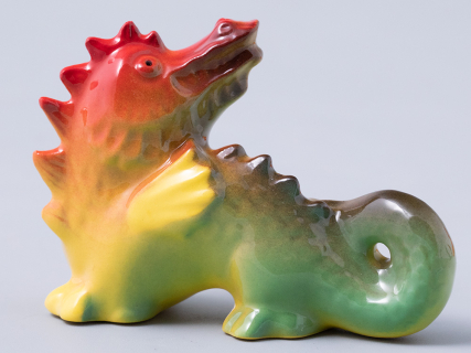 Скульптура Дракон №2 желтый Удача арт. 82.44943.00.1, 