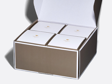 Сервиз чайный на 4 персоны 10 предметов в подарочной упаковке, форма Идиллия, рисунок Жемчужная сетка, арт. 81.34970.00.1