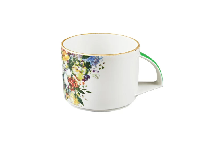 Чашка с блюдцем чайная форма Баланс рисунок Весенний букет/Spring Bouquet арт. 81.29232.00.1, 