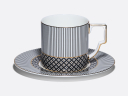Чашка с блюдцем 440 мл, форма Элегия, рисунок Elegant, арт. 81.34915.00.1, 