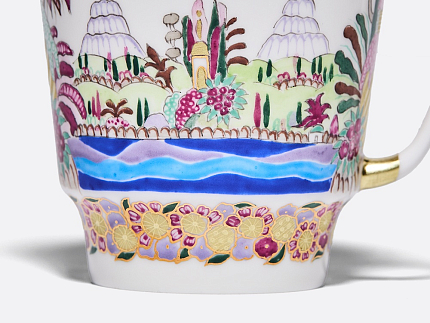 Чашка с блюдцем кофейная 165 мл.,  форма Майская, рисунок Голубое озеро арт. 81.13568.00.1