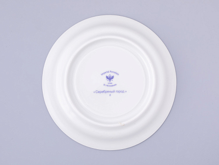 Чашка с блюдцем чайная, форма Гербовая, рисунок Серебряный город 6, арт. 81.32589.00.1