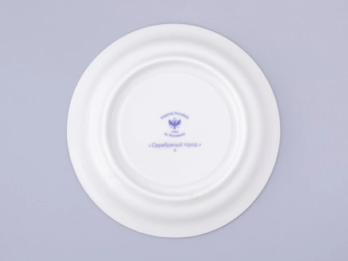 Чашка с блюдцем чайная, форма Гербовая, рисунок Серебряный город 6, арт. 81.32589.00.1, 