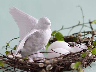 Скульптура Пуночка Белый арт. 82.79387.00.1