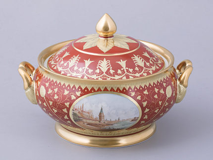 Супница, форма Александрия, рисунок Гурьевский сервиз арт. 80.43362.00.1
