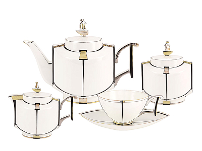 Сервиз чайный форма Ковчег рисунок Ковчег, 6 персоны 15 предметов, арт. 81.15333.01.1