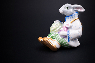 Скульптура, форма Заяц с капустой, рисунок Друзья, арт. 62.16543.00.1