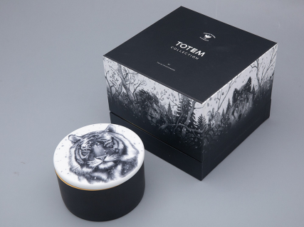 Шкатулка в подарочной упаковке, форма Идиллия, рисунок Тотем. Тигр арт. 81.31652.00.1, 