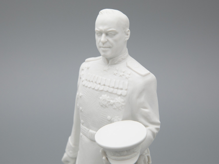 Скульптура Маршал Жуков Г.К., в подарочной упаковке, Белый бисквит, арт. 81.33453.00.1, 