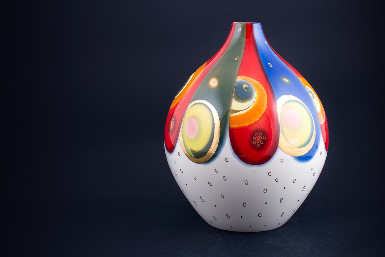 Ваза Георгина на форме Круглая малого размера, арт 60.13478.00.1, 