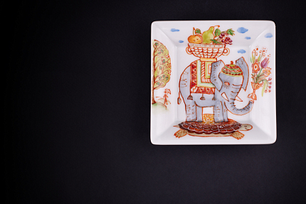 Подставка для мелочи, рисунок Радость жизни, форма Европейская, арт 60.05033.00.1