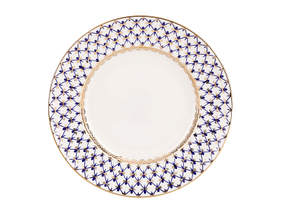 Трехпредметный комплект чайный форма Волна рисунок Кобальтовая сетка 155 мл арт. 81.15669.00.1