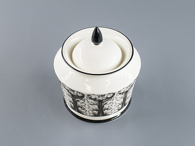 Подарочный набор сахарница форма Юлия рисунок Сысоев. Волшебный сад арт. 81.30908.00.1