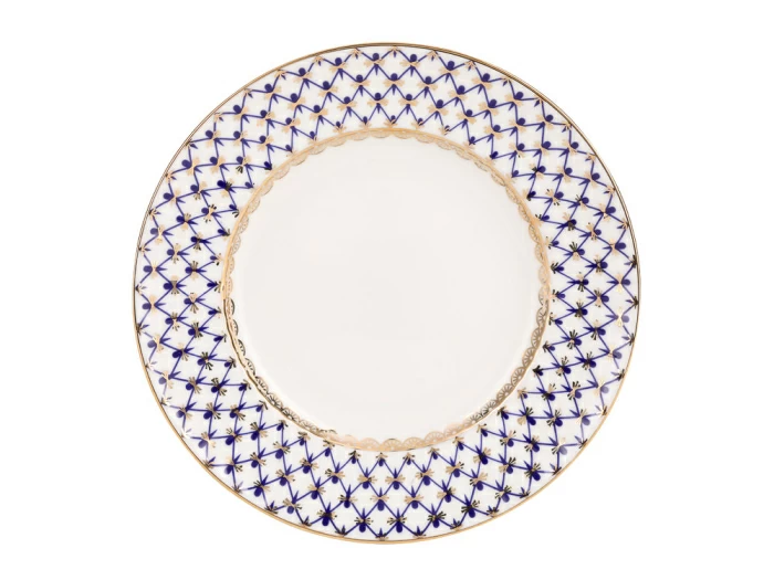 Трехпредметный комплект чайный форма Волна рисунок Кобальтовая сетка 155 мл арт. 81.15669.00.1, 