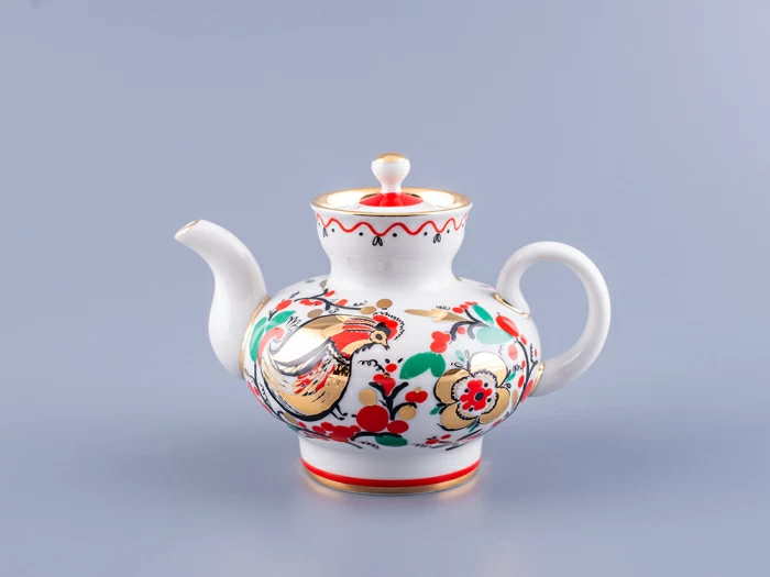 Чайник заварочный форма Малыш, рисунок Петушки арт. 80.00783.00.1, 