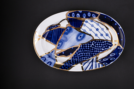 Блюдо Байкал 280 мм, на форме Молодежная, арт 60.14034.00.1