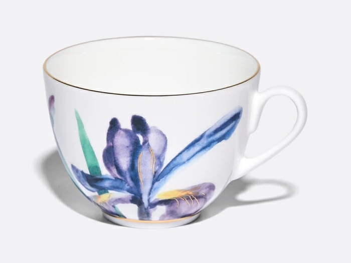 Чашка с блюдцем L’Art des Fleurs (Искусство цветов) в подарочной упаковке, форма Весенняя 2, рисунок Аметистовое пламя, арт 81.33403.00.1, 