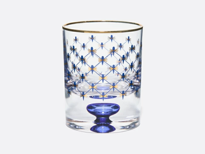 Набор из 4-х стаканов для виски 220 мл Кобальтовая сетка арт. 14.11003.07, 