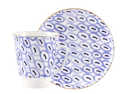 Чашка с блюдцем кофейная 165 мл.,  форма Майская, рисунок Easy, арт. 81.27798.00.1, 