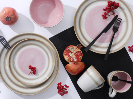 Кружка высокая 350 мл. Душевная кухня рисунок Розовый рай арт. 42.00057.00.1, 