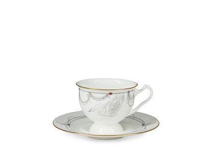 Сервиз чайный форма Айседора рисунок Волшебное лебединое озеро, 6 персон 14 предметов, арт. 81.26092.00.1