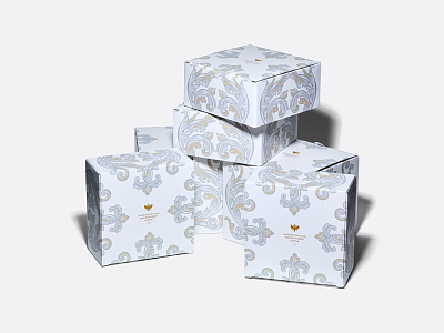 Сервиз чайный на 4 персоны 10 предметов в подарочной упаковке, форма Идиллия рисунок Барокко, арт. 81.34916.00.1