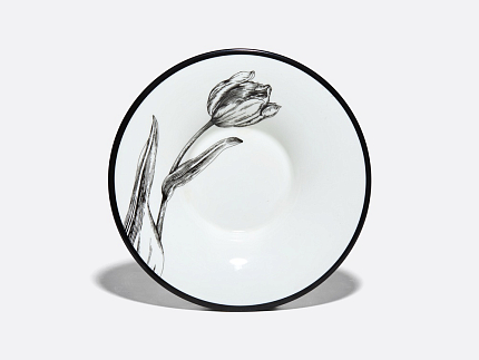 Подарочный набор чашка с блюдцем, форма Юлия рисунок Сысоев Волшебный сад IV арт. 81.30915.00.1