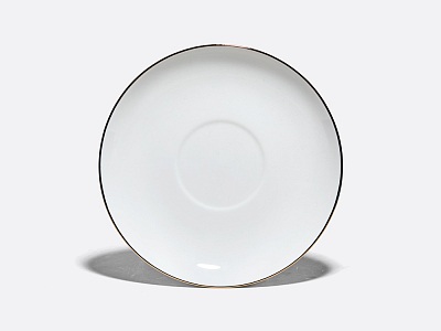 Чашка с блюдцем чайная 300 мл форма Купольная рисунок Золотая лента арт. 81.16430.00.1