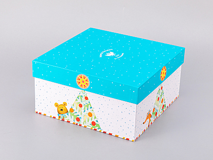 Подарочный набор трехпредметный комплект форма Карат рисунок Лесной праздник арт. 81.30217.00.1