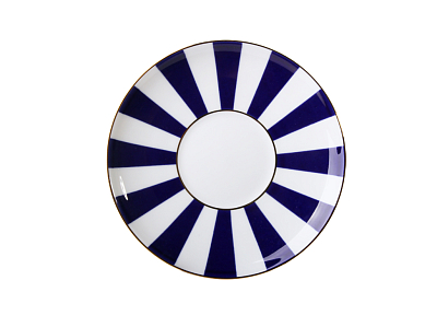 Чашка с блюдцем кофейная 180 мл.,  форма Ландыш 2, рисунок Да и нет (кобальт) арт. 81.25351.00.5