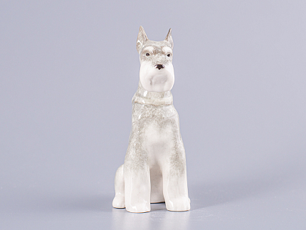 Скульптура Цвергшнауцер сидящий Нора арт. 82.82962.00.1
