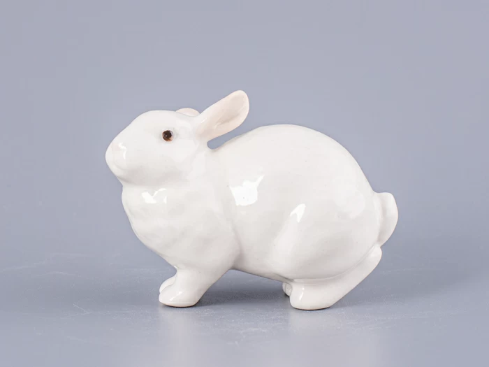 Скульптура Кролик ушастик белый арт. 82.68839.00.1, 