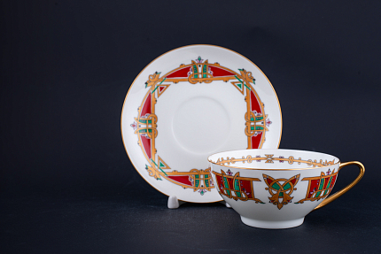 Чайный сервиз Сказочные птицы на форме Купольная, арт 61.20826.00.5