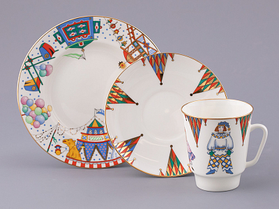 Трехпредметный комплект 165 мл форма Майская рисунок Балет Петрушка, арт. 81.17662.00.1