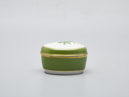 Туалетная коробочка форма Овальная рисунок Букет с анемоном арт. 80.60094.00.1